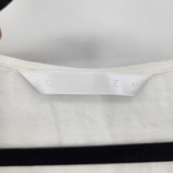 Luna Luz Lagenlook Minimalist Linen Open Front Long Duster with Tie Size Medium - Picture 2 of 4